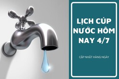 Lịch cúp nước TP HCM ngày 4/7 đến sáng ngày 5/7 quận 11, quận 12 tạm ngưng cấp nước vào rạng sáng