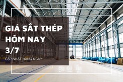 Giá sắt thép xây dựng hôm nay 3/7 thép Thượng Hải bật tăng, trong nước duy trì ổn định