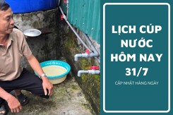 Lịch cúp nước TP HCM ngày 31/7 và sáng ngày 1/8 tạm ngưng nước luân phiên tại hàng loạt tuyến đường lớn tại phường Chợ Lớn, Minh Phụng