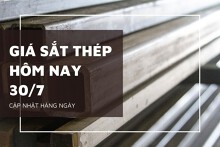 Giá sắt thép hôm nay 30/7 biến động nhẹ chờ tín hiệu từ Trung Quốc