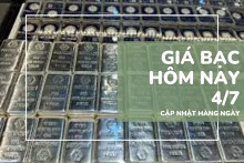 Giá bạc hôm nay 4/7: Bạc miếng áp sát 1,45 triệu, bạc thỏi tăng vọt 400.000 đồng/kg