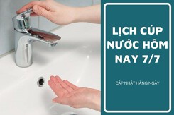 Lịch cúp nước TP HCM ngày 7/7 đến sáng ngày 8/7 quận 3, quận Tân Phú tạm ngưng cấp nước nhiều giờ lúc rạng sáng
