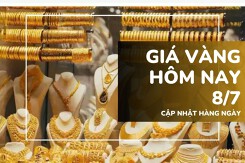 Giá vàng hôm nay 8/7: Vàng SJC và nhẫn trơn bật tăng 500.000 đồng/lượng