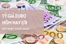 Tỷ giá euro ngày 1/8: Điều chỉnh trái chiều tại ngân hàng, chợ đen tiếp đà giảm
