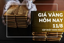 Giá vàng hôm nay 11/8: Vàng SJC và nhẫn trơn đồng loạt hạ nhiệt sau khi lập đỉnh kỷ lục