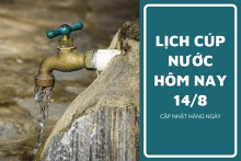 Lịch cúp nước TP HCM ngày 14/8 và sáng ngày 15/8 Bình Tây, Bàn Cờ, Cầu Ông Lãnh cùng nhiều khu vực khác bị ảnh hưởng