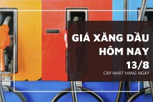 Giá xăng dầu hôm nay 13/8 biến động nhẹ khi báo cáo ngành cho thấy nhu cầu dầu ở Mỹ chậm lại