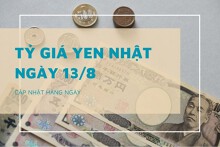 Tỷ giá yen Nhật hôm nay 13/8: Đảo chiều tăng tại ngân hàng, chợ đen bất ngờ giảm sâu