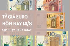 Tỷ giá euro ngày 14/8: Bật tăng tại ngân hàng, chợ đen vọt hơn 200 đồng