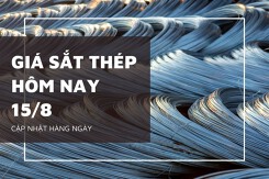 Giá sắt thép hôm nay 15/8 giảm trên thị trường quốc tế, trong nước tiếp tục ổn định