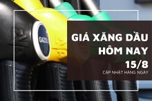 Giá xăng dầu hôm nay 15/8 đồng loạt giảm nhẹ