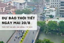Dự báo thời tiết ngày mai 20/8, Hà Nội, TP HCM và Đà Nẵng nắng nhẹ, có mưa rào