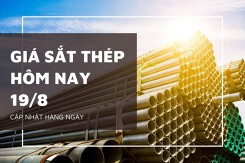 Giá sắt thép hôm nay 19/8 trong nước đi ngang, thế giới chịu áp lực tồn kho