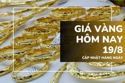 Giá vàng hôm nay 19/8: Vàng SJC và nhẫn trơn leo lên mức cao chưa từng có
