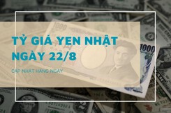 Tỷ giá yen Nhật hôm nay 22/8: Giảm sâu tại ngân hàng, chợ đen đi lên