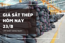 Giá sắt thép hôm nay 23/8 thép thế giới giảm tuần thứ hai liên tiếp, trong nước đi ngang