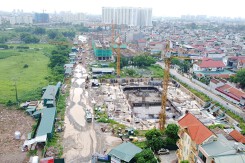 Hình ảnh dự án nhà ở xã hội đang xây gần sân bay Gia Lâm, giá 27 triệu đồng/m2