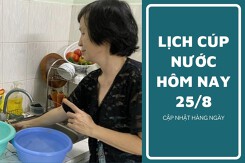 Lịch cúp nước TP HCM ngày 25/8 và sáng ngày 26/8 nhiều tuyến đường và khu phố gián đoạn cấp nước kéo dài đến rạng sáng
