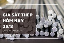 Giá sắt thép hôm nay 25/8 thép tăng nhẹ tại Trung Quốc, thị trường châu Âu vẫn trầm lắng
