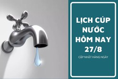 Lịch cúp nước TP HCM ngày 27/8 và sáng ngày 28/8 phường Đức Nhuận, Bảy Hiền, Tân Hòa mất nước nhiều giờ