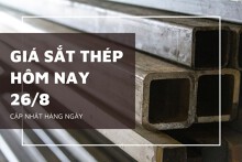 Giá sắt thép hôm nay 26/8 thép và quặng sắt đồng loạt tăng, thị trường nội địa giữ đà ổn định