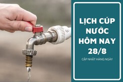 Lịch cúp nước TP HCM ngày 28/8 và sáng ngày 29/8 tạm ngưng cấp nước tại nhiều tuyến đường phường Sài Gòn, Tân Phú, Nhiêu Lộc trong ngày