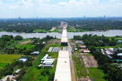 Cận cảnh cầu Bình Gởi đã hoàn thành 75% sau gần 2 năm thi công