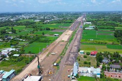 Đường Vành đai 3 TP HCM qua Phú Hòa Đông và Tân Mỹ sau hơn hai năm khởi công