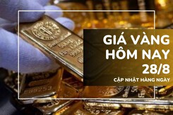 Giá vàng hôm nay 28/8: Vàng SJC và nhẫn trơn vọt thêm tới 700.000 đồng/lượng