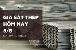 Giá sắt thép hôm nay 5/8 thép trong nước đi ngang, quặng sắt quốc tế bật tăng nhờ nhu cầu ổn định