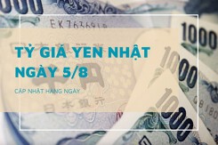 Tỷ giá yen Nhật hôm nay 5/8: Tiếp tục tăng tại phần lớn ngân hàng và chợ đen