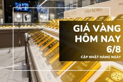Giá vàng hôm nay 6/8: Vàng SJC ổn định gần mốc 124 triệu đồng/lượng