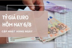 Tỷ giá euro ngày 6/8: Bật tăng tại ngân hàng và chợ đen