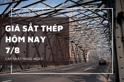 Giá sắt thép hôm nay 7/8 trong nước ổn định, giá thép thế giới trái chiều