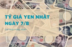 Tỷ giá yen Nhật hôm nay 7/8: Giảm tại nhiều ngân hàng, chợ đen biến động trái chiều