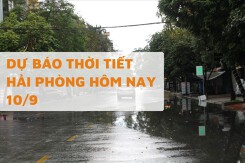 Dự báo thời tiết Hải Phòng hôm nay 10/9 nhiều mây, mưa dông rải rác