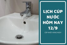 Lịch cúp nước TP HCM ngày 12/9 và sáng ngày 13/9 nhiều tuyến đường tại phường Thủ Đức, Vườn Lài mất điện nhiều nơi