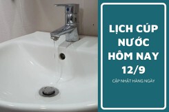 Lịch cúp nước TP HCM ngày 12/9 và sáng ngày 13/9 nhiều tuyến đường tại phường Thủ Đức, Vườn Lài mất điện nhiều nơi