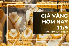 Giá vàng hôm nay 11/9: Vàng SJC đi ngang, nhẫn trơn giảm thêm 500.000 đồng/lượng