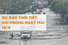 Dự báo thời tiết Hải Phòng ngày mai 19/9 nhiều mây, mưa lớn kéo dài