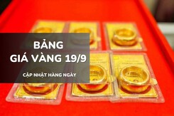 Bảng giá vàng ngày 19/9: Vàng SJC giữ mốc 132 triệu, nhẫn trơn và nữ trang tiếp tục giảm