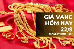 Giá vàng hôm nay 22/9 thế giới nhích lên, vàng SJC vẫn neo 133 triệu đồng/lượng