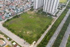 Toàn cảnh khu đất sẽ xây 6 cao ốc 31-40 tầng ở Khu đô thị Nam An Khánh