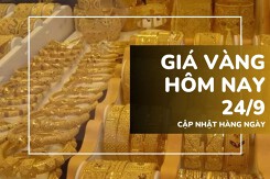 Giá vàng hôm nay 24/9 tiếp đà tăng, nhẫn trơn vọt thêm tới 500.000 đồng/lượng