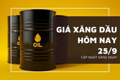 Giá xăng dầu hôm nay 25/9 tăng giảm trái chiều khi các nhà đầu tư chốt lời sau mức cao nhất trong bảy tuần