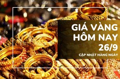 Giá vàng hôm nay 26/9 tạm thời đi ngang, vàng SJC neo 134,5 triệu đồng/lượng