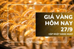 Giá vàng hôm nay 27/9 bật tăng 500.000 đồng, SJC lên 135 triệu đồng/lượng