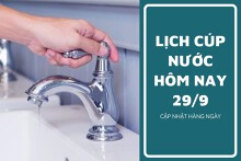 Lịch cúp nước TP HCM ngày 29/9 và sáng 30/9 một vài tuyến đường cúp nước vào ngày đầu tuần