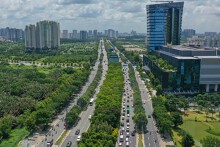 Hiện trạng đại lộ đầu tiên ở TP HCM sẽ mở làn riêng cho xe đạp