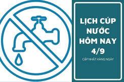 Lịch cúp nước TP HCM ngày 4/9 và sáng ngày 5/9 khu vực ở các phường Phú Nhuận, Bình Thạnh mất nước nhiều giờ